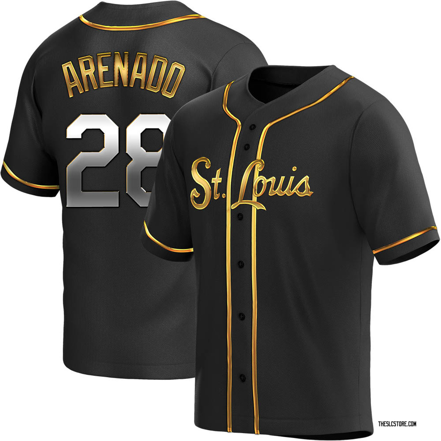 Men's St. Louis Cardinals Nolan Arenado Black Golden Alternate