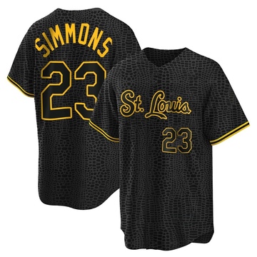 St. Louis Cardinals Ted Simmons #23 SIMBA Blue Mesh Baseball Jersey XL