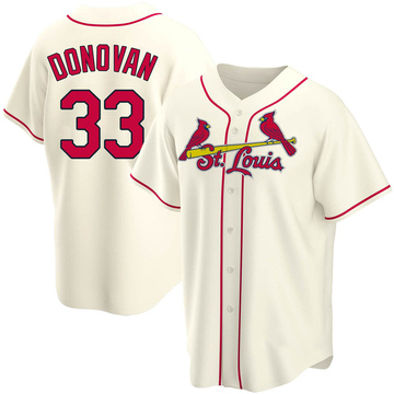 Nike Youth St. Louis Cardinals Brendan Donovan #33 White Home Cool Base  Jersey