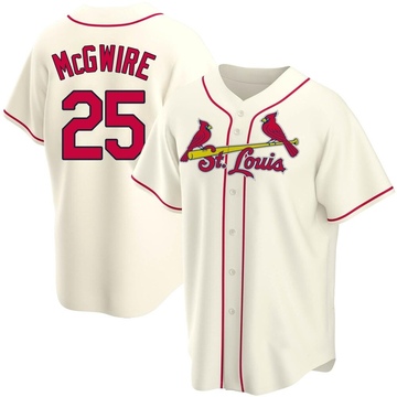 90's Mark McGwire St. Louis Cardinals Authentic Russell White MLB Jersey  Size 48 XL – Rare VNTG