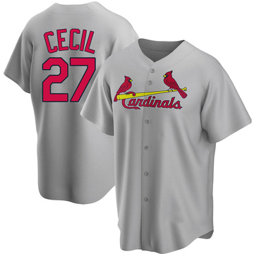 2020 St. Louis Cardinals Brett Cecil #27 Game Issued Red Jersey ST BP 46  DP45848