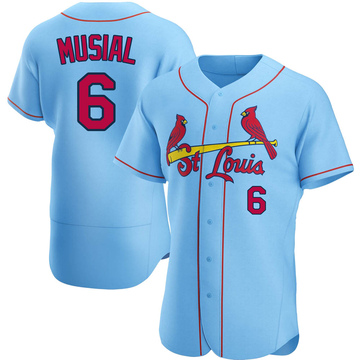 St. Louis Cardinals Stan Musial Replica Wool Jersey w/ Roman