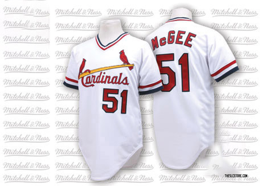 Willie McGee Men's St. Louis Cardinals Throwback Jersey - White Authentic